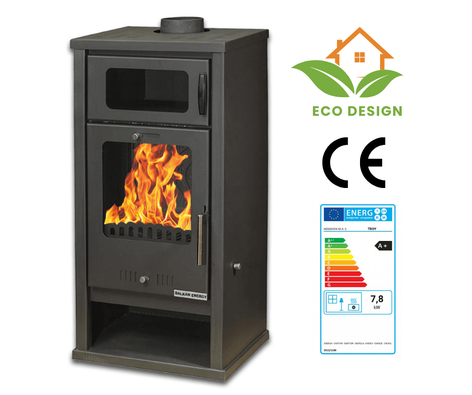 Dry wood fireplace