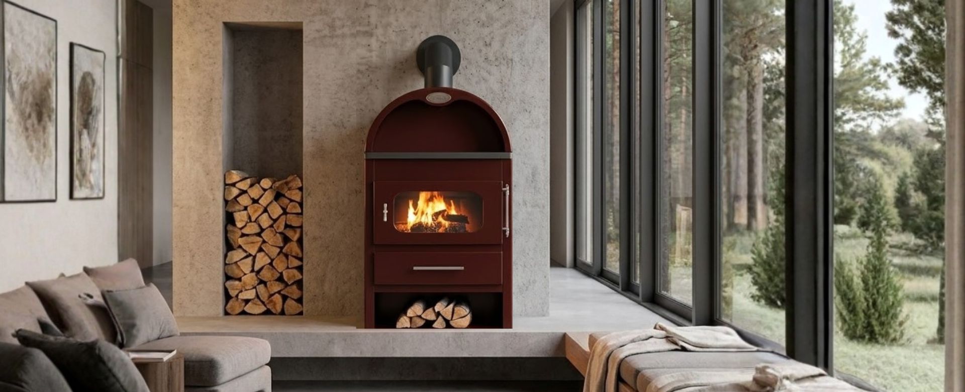 Wood burning stove