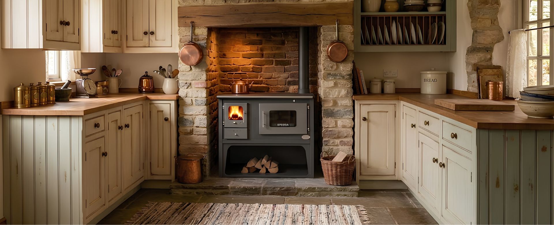 Wood cooker stove