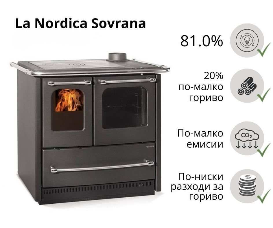 Италианска готварска печка на дърва
