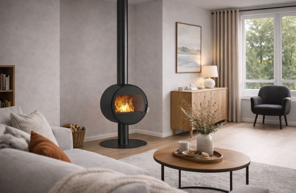 Камина на дърва ATS ROUND WALL 10.2 kW