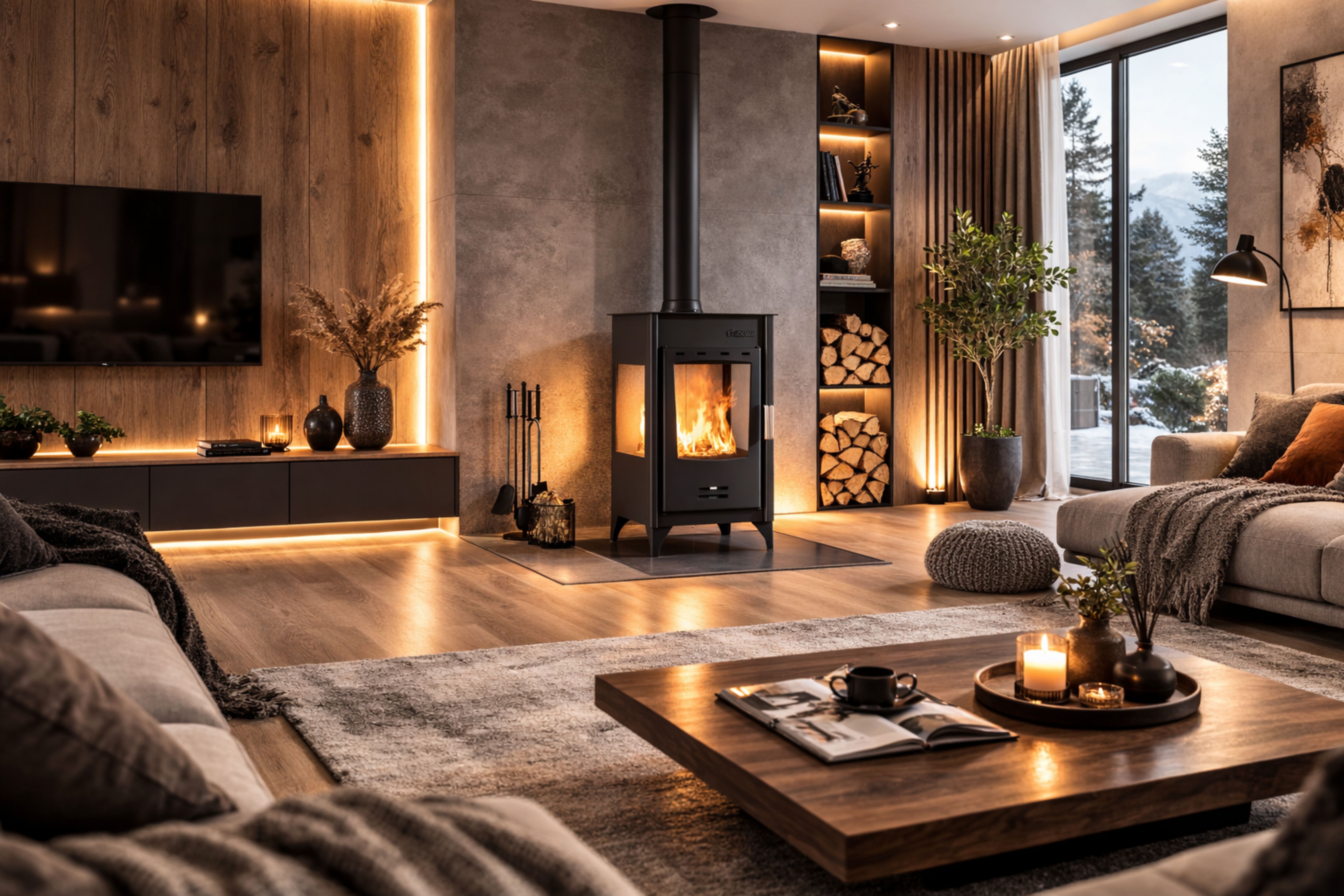 Камина на дърва